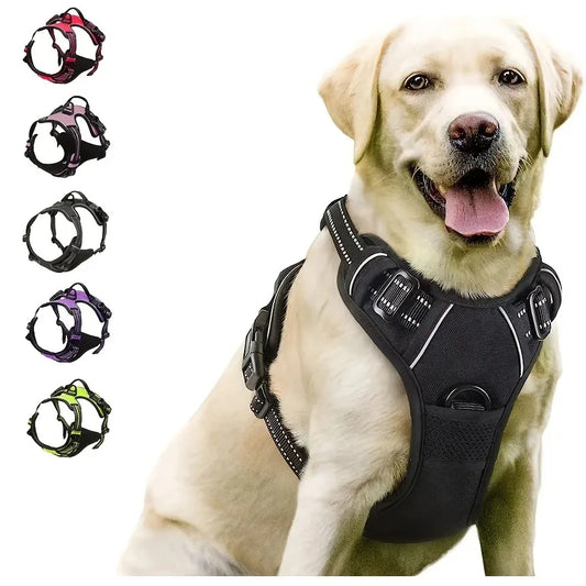 Harnais Anti-Traction Premium pour Chien | Confort, Sécurité & Contrôle Optimal.