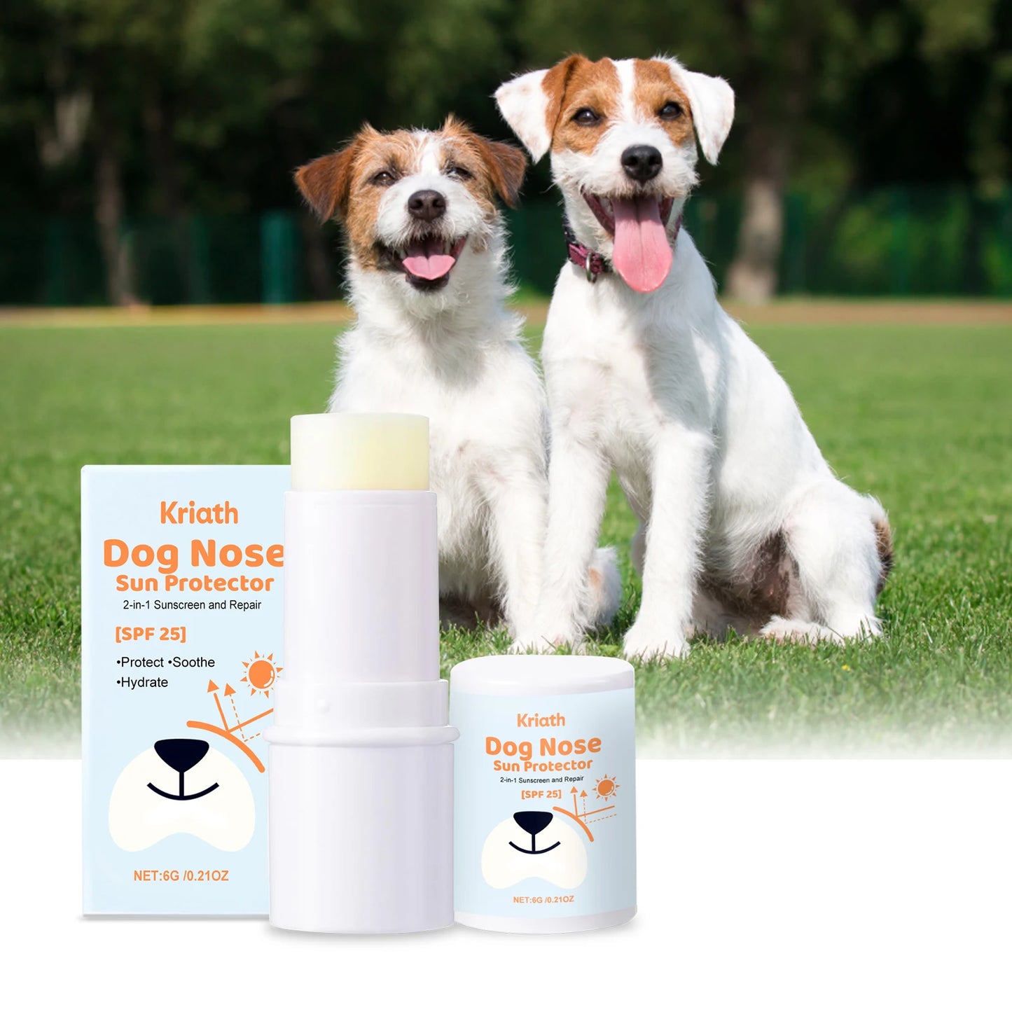 Kriath Dog Nose Protection Cream Gentle Care with Shea Butter & Vitamin E UV Shield for Pet Outdoor