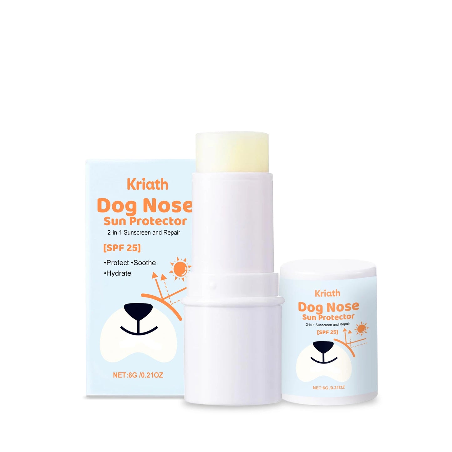Kriath Dog Nose Protection Cream Gentle Care with Shea Butter & Vitamin E UV Shield for Pet Outdoor