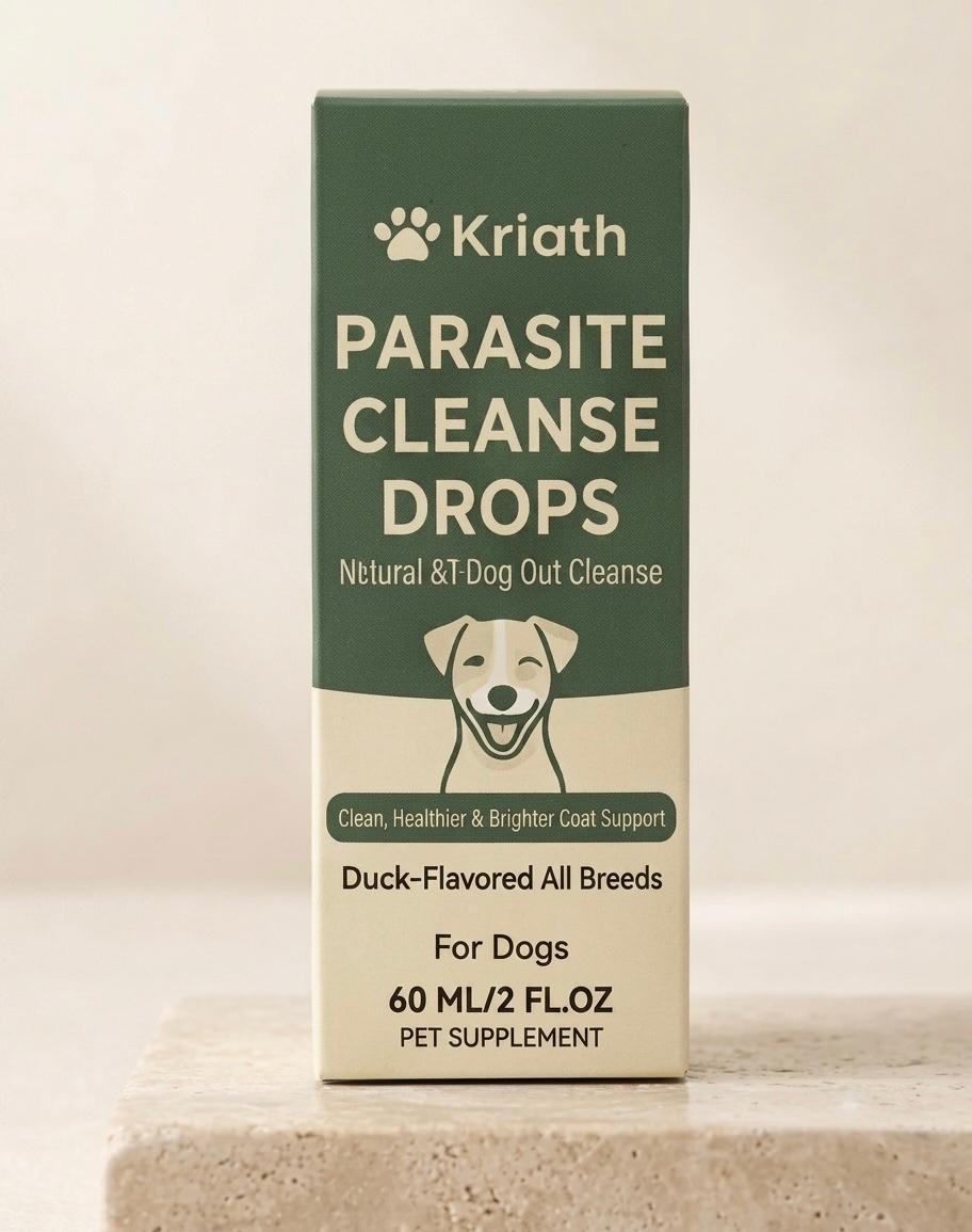Gouttes anti parasites  Chien – Confort Digestif & Soutien Immunitaire | Formule Naturelle Arôme Canard