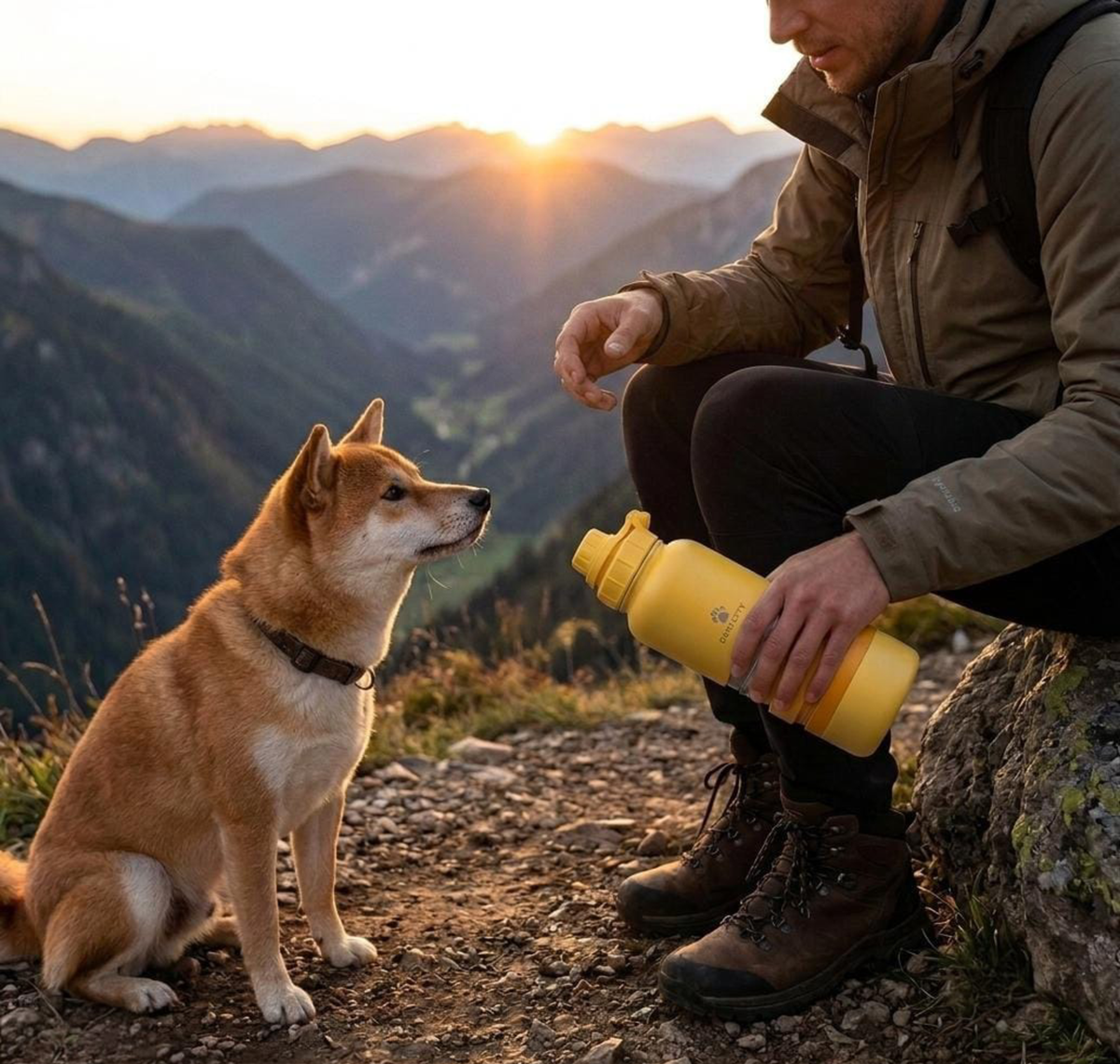 Gourde isotherme pour chien - Hydratation nomade fraîcheur 12H