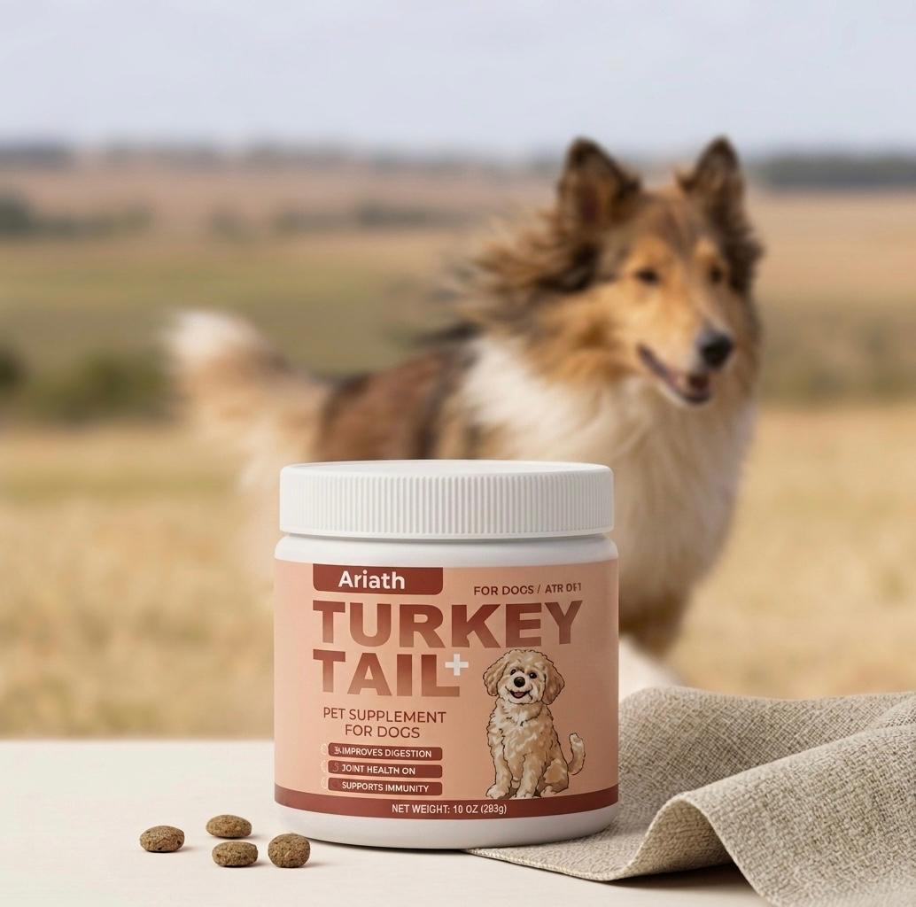 Immunité Chien Senior 100 g – Poudre Arôme Bacon au Reishi & Probiotiques | Défenses & Digestion