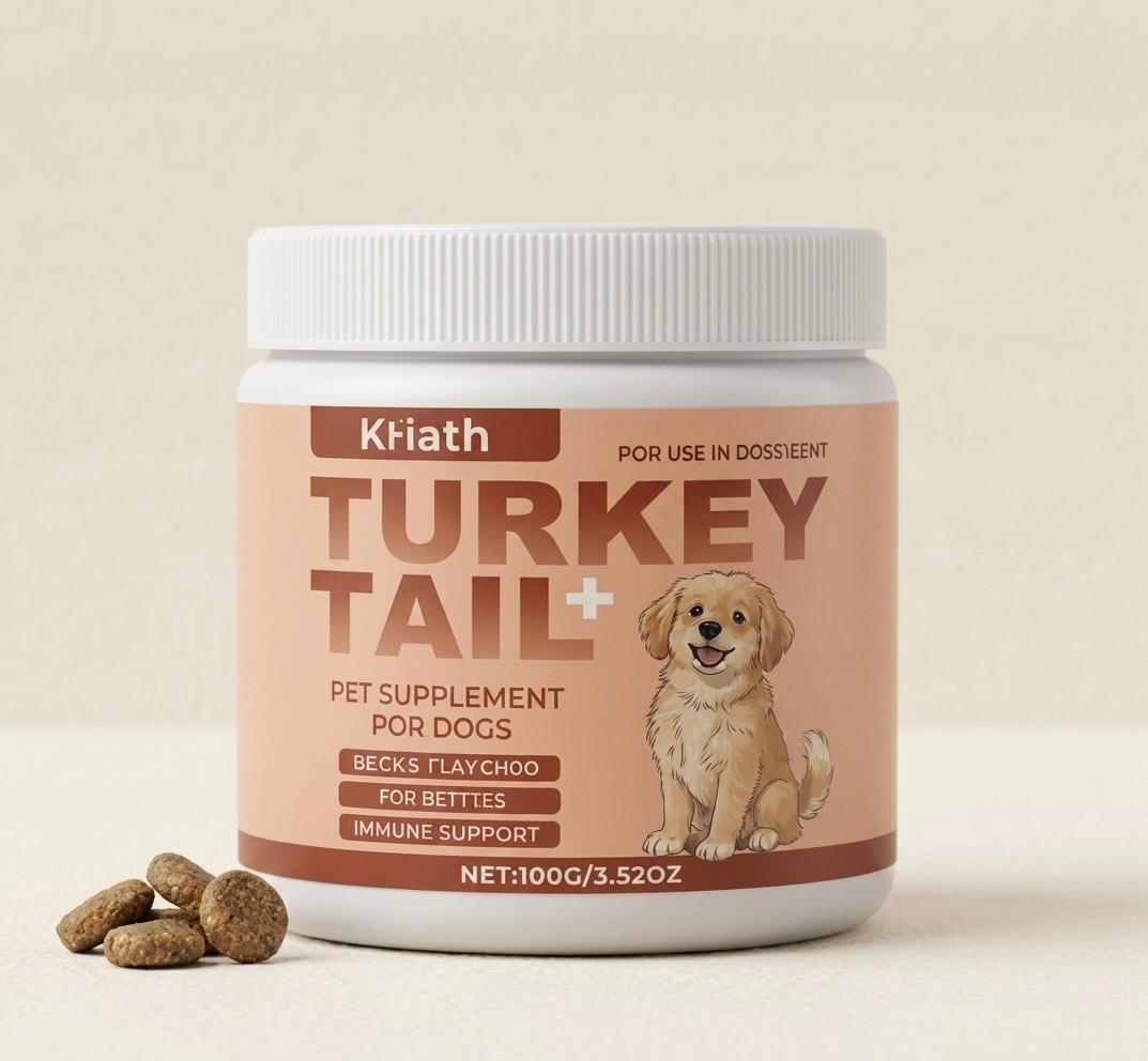 Immunité Chien Senior 100 g – Poudre Arôme Bacon au Reishi & Probiotiques | Défenses & Digestion